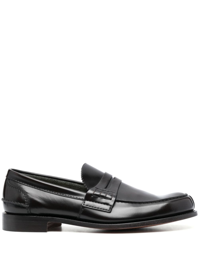 Church's Pembrey Polished Loafers In Black