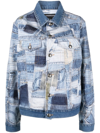 ANDERSSON BELL PATCHWORK BUTTON-UP DENIM JACKET