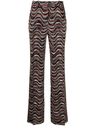 Missoni Jacquard Straight-leg Trousers In Multicolor