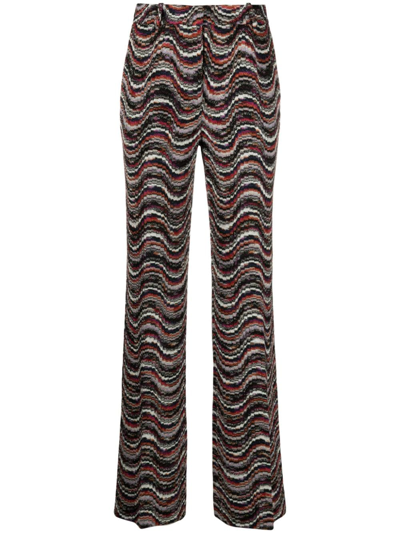 Missoni Jacquard Straight-leg Trousers In Wf Multi