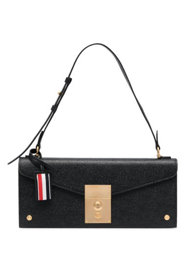 Thom Browne Mrs. Thom Leather Shoulder Bag In Black