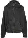 Entire Studios Charcoal Cotton Oversize Sweatshirt In 黑色