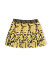 VERSACE GONNA BAROQUE-PRINT PLEATED SKIRT