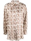 Aeron Julia Silk-blend Shirt In 中性色