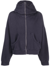 ENTIRE STUDIOS ZIP-FASTENING COTTON HOODIE