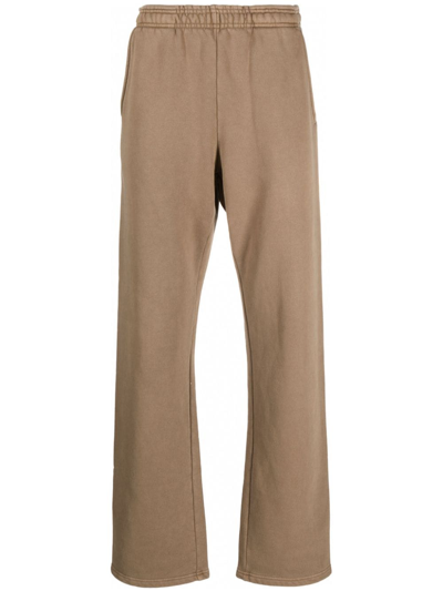 Entire Studios Wide-leg Organic Cotton Track Pants In Neutrals