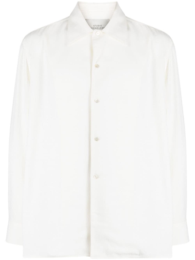 Studio Nicholson Ray Twill Shirt In White