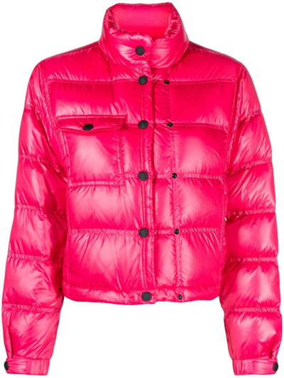 Moncler Anras Short Down Jacket In Pink