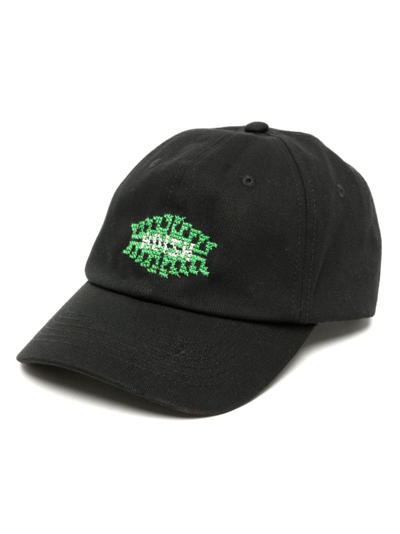 Adish Sarou Tatreez Logo Qurs Cap In Black