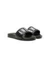 Amiri Logo Print Rubber Slide Sandals In Black