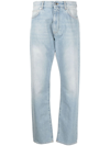 Loulou Studio Blue Wular Jeans In Blue