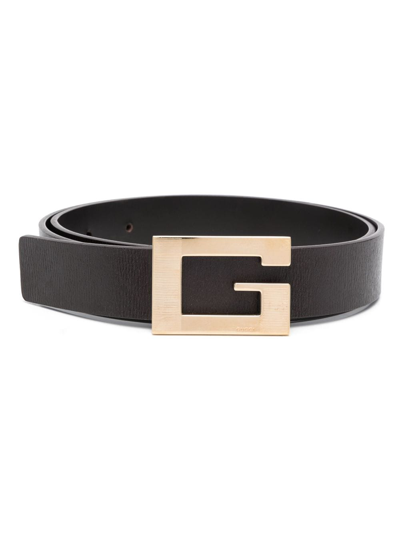 Pre-owned Gucci 2010 Square G Buckle Belt In Brown