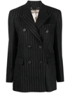 GOLDEN GOOSE PINSTRIPED DOUBLE-BREASTED BLAZER