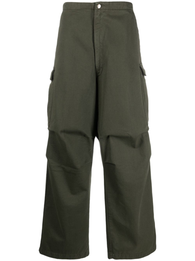 Société Anonyme Indy Wide-leg Cargo Trousers In Green