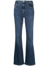 Ag Sophie High-rise Bootcut Jeans In Blue