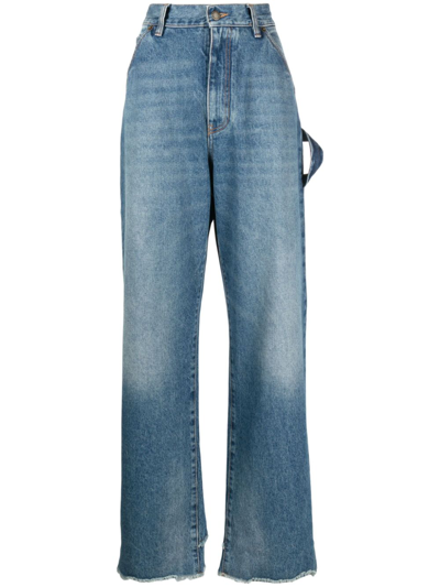 Darkpark High-waisted Wide-leg Jeans In Blue