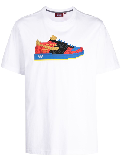 Mostly Heard Rarely Seen 8-bit Sneaker-print Cotton T-shirt In White