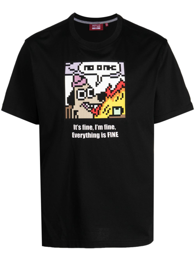 Mostly Heard Rarely Seen 8-bit Graphic-print Cotton T-shirt In Black