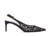 Dolce & Gabbana Pointed-toe Lace-panelled Pumps In Black