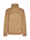 Apc Tan Walter Turtleneck In Camaleecru