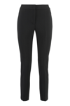 PESERICO STRETCH GABARDINE CIGARETTE TROUSERS