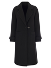Fay Wool And Cashmere Coat In Black