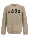 Dsquared2 Logo Sweater Sweater, Cardigans Gray In Gray