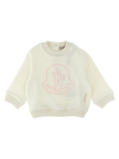 Moncler Kids' Logo Pile In White