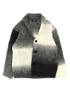 Il Gufo Grey Shaded Alpaca Blend Cardigan In Gray