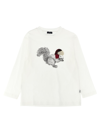 Il Gufo Printed Cotton T-shirt In White