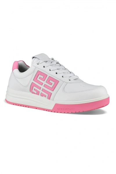 Givenchy White 4g Leather Low Top Trainers