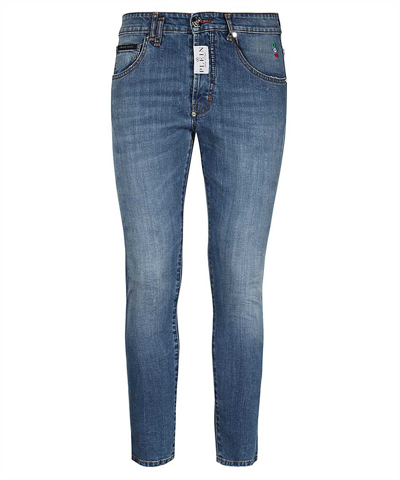 Philipp Plein Denim Skinny Fit Jeans In Blue