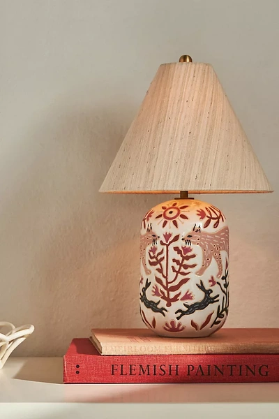 Anthropologie Kaia Table Lamp In Pink