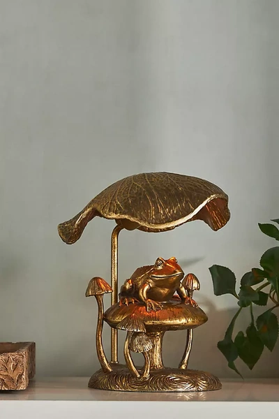Anthropologie Frog Table Lamp In Yellow