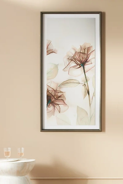 Anthropologie Pearly Flowers Wall Art In White