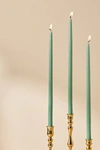 Anthropologie Mini Taper Candles, Set Of 12 In Blue