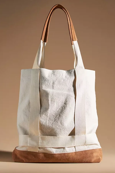 San Diego Hat Co. Canvas Tote In White