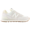 New Balance Women's 574 Casual Sneakers From Finish Line In White/grey/gum