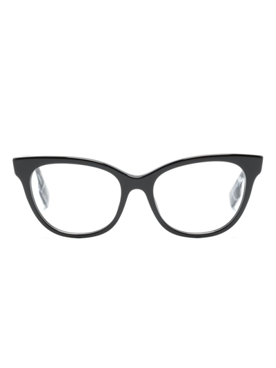 Burberry Eyewear Evelyn Cat-eye Frame Glasses In Black