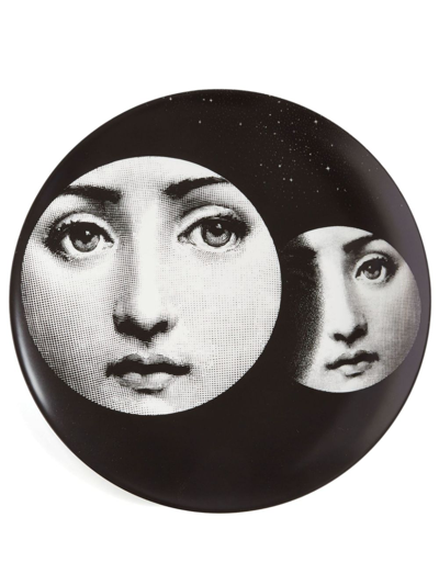 Fornasetti Tema E Variazioni N150 Wall Plate In Black