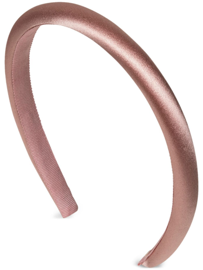 Jennifer Behr Tiana Padded Skinny Headband In Pink