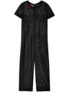 Eckhaus Latta Siren Semisheer Knit Maxi Dress In Black