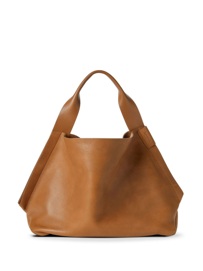 Shinola The Runwell Leather Tote Bag In Brown