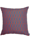 Fornasetti Outdoor Cushion Losanghe In Red