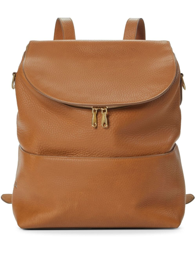 Shinola The Convertible Leather Backpack In Brown