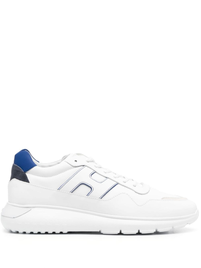 Hogan Interactive 3 Leather Sneakers In White