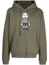 MOSTLY HEARD RARELY SEEN 8-BIT BEAR-PRINT COTTON HOODIE