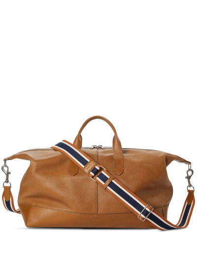 Shinola Canfield Classic Leather Holdall In Brown