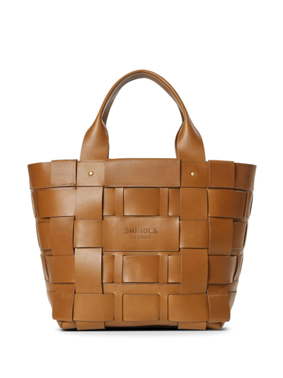 Shinola The Large Bixby Basket Tote Bag In Tan