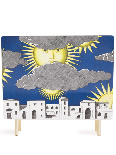 Fornasetti Magazine Rack Sole Di Capri In Multicolour